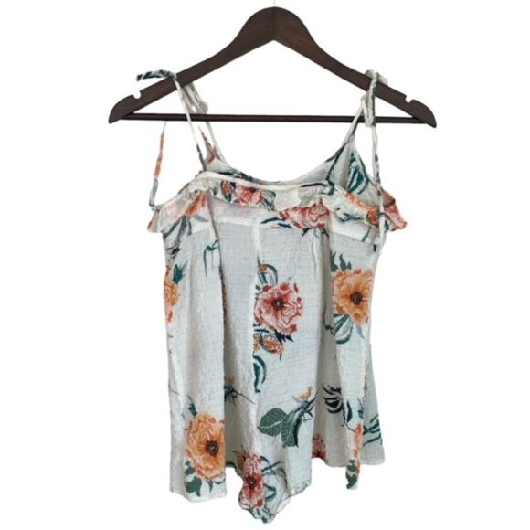 Urban Outfitters Off-White Floral Halter Top - Small - Picture 3 of 5